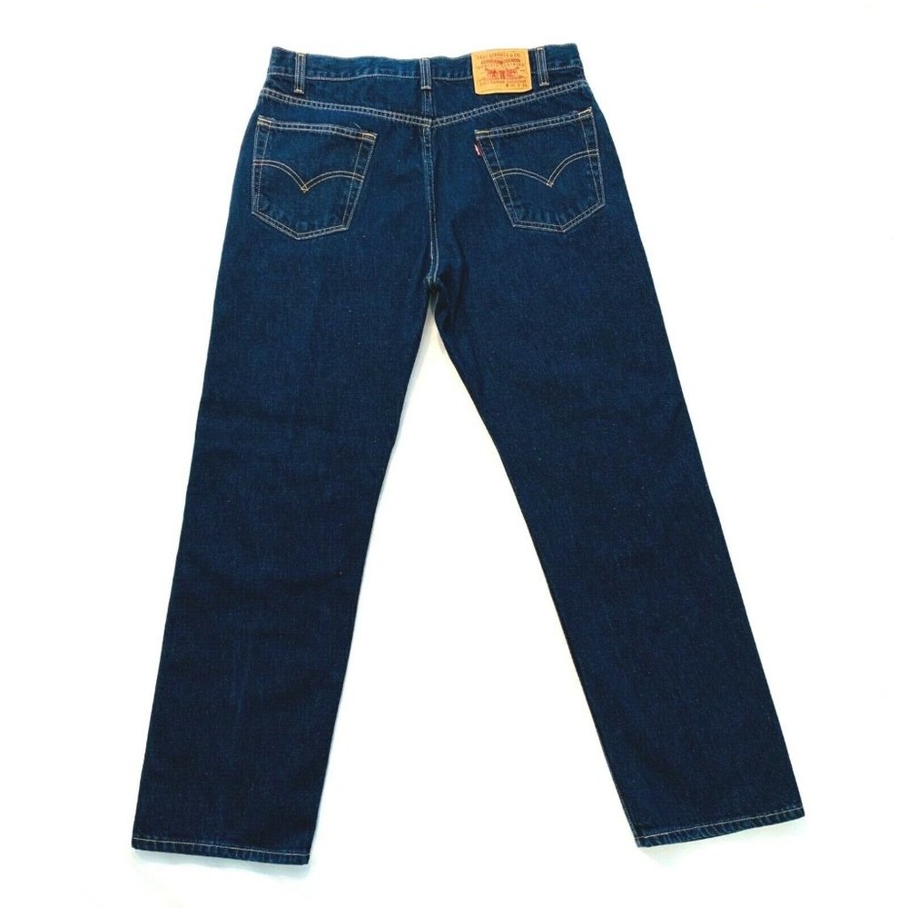 Vintage Levi's Regular Straight Leg Jeans Dark Wash Red Tab Mens 36x30 NWOT
